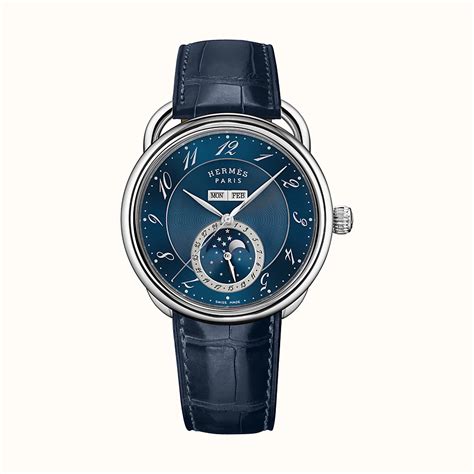 orologio hermes catena|Arceau Grande Lune watch, 43 mm .